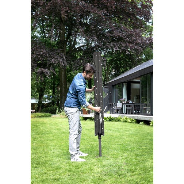 Antracitno siva vrtna sušilica za rublje 50 m Lift-O-Matic – Brabantia-image-3
