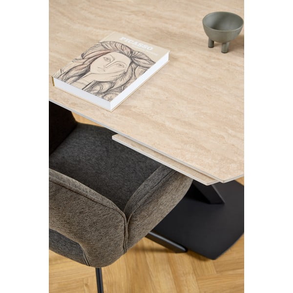 Tamno siva blagovaonska stolica s naslonima za ruke Graham – Actona-image-2