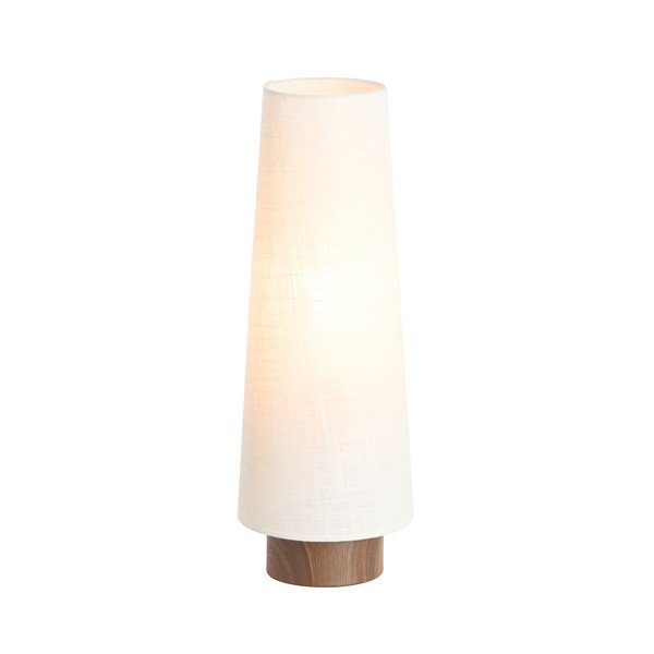 Krem metalna stolna lampa s tekstilnim sjenilom (visina 42 cm) Howie – Light & Living-image-1