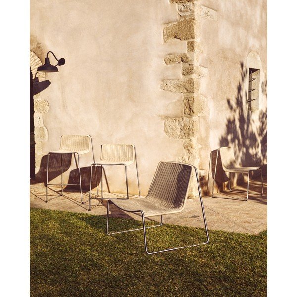 Bež vrtna fotelja Tavari – Kave Home-image-3