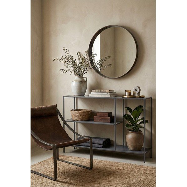 Sivi željezni pomoćni stol 30x120 cm Acero – Premier Housewares-image-2