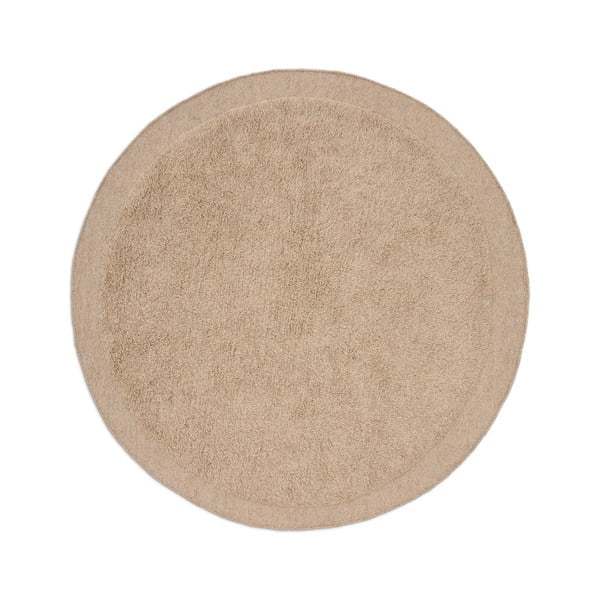 Svjetlo smeđi ručno rađen vunen okrugao tepih ø 200 cm Marely – Kave Home