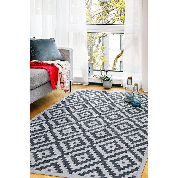 Sivi dvostrani tepih Narma Saka, 100 x 160 cm-image-2