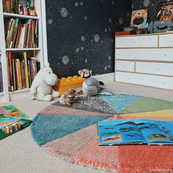 Periv/ručno rađen vunen dječji tepih ø120 cm Pie Chart – Lorena Canals-image-4