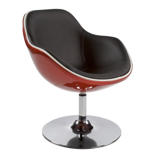 Crveno-crna okretna stolica Kokoon Design Daytona