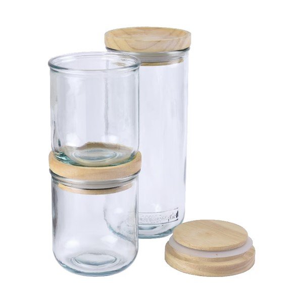 Set od 3 staklene posude Hermetic – Ego Dekor