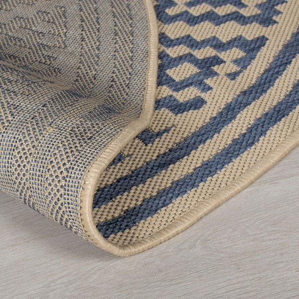 Plavo-bež okrugli vanjski tepih ø 160 cm Moretti - Flair Rugs-image-3