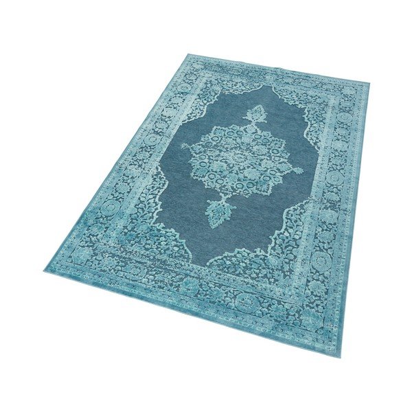 Plavi tepih od viskoze Mint Rugs Willow, 120 x 170 cm-image-3
