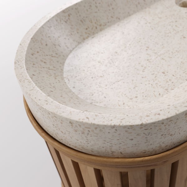 Ormarić za umivaonik od tikovine Kave Home Rokia-image-3