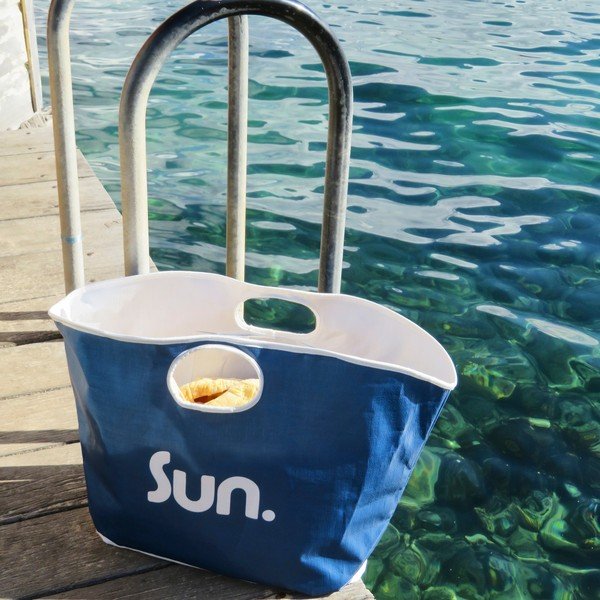 Plava torba za plažu Sunnylife Everything Bag-image-1