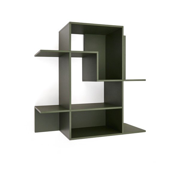 Zeleni modularni sustav polica 80x80x25 cm Ina – Kave Home