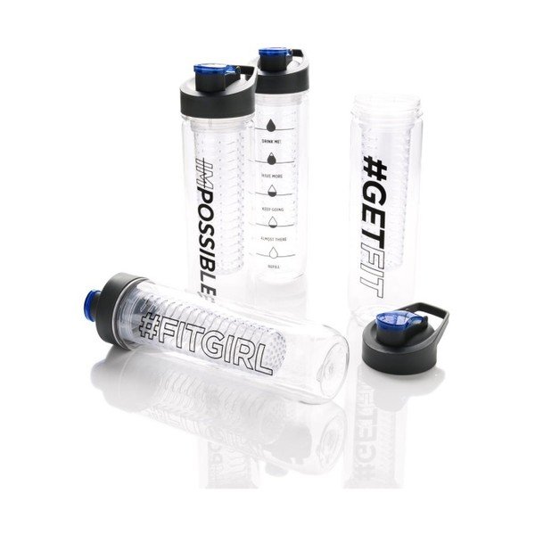 Motivacijska boca s cjedilom za voće XD Design Getfit, 800 ml-image-1
