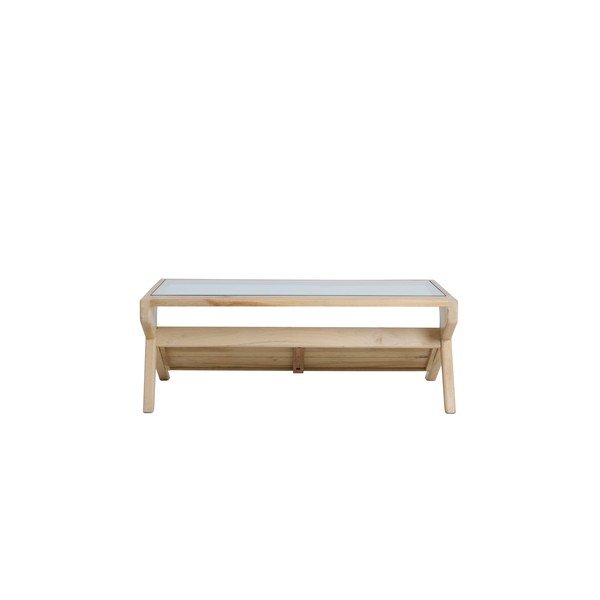 Stolić za kavu sa staklenom pločom stola u svijetloj prirodnoj boji 70x112 cm Yuki – Light & Living-image-4