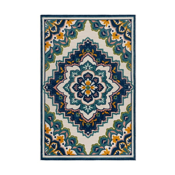 Plavi vanjski tepih 120x170 cm Beach Floral – Flair Rugs