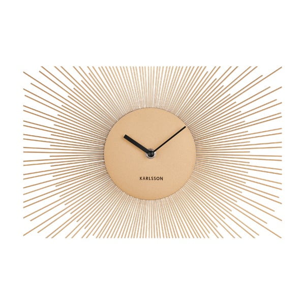 Zidni sat u zlatnoj boji Karlsson Peony Large, ø 60 cm-image-3