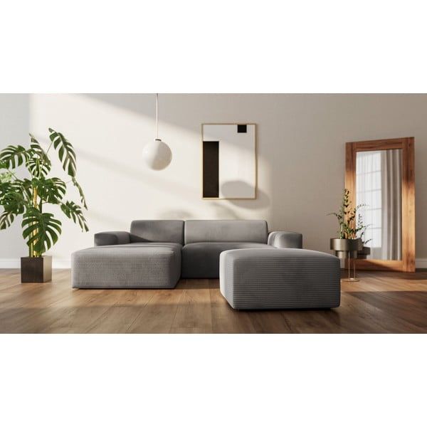 Sivi tabure od samta Fluvio – MESONICA-image-1