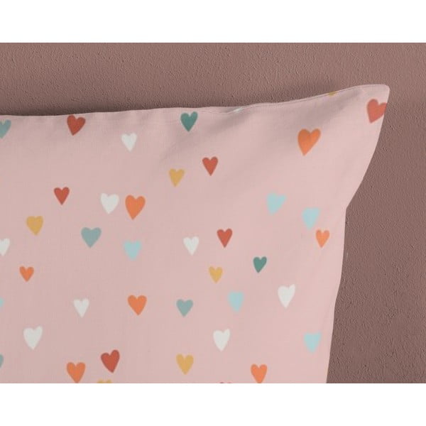 Ružičasta/bež pamučna dječja posteljina za dječji krevetić 100x135 cm Louie – Good Morning-image-3