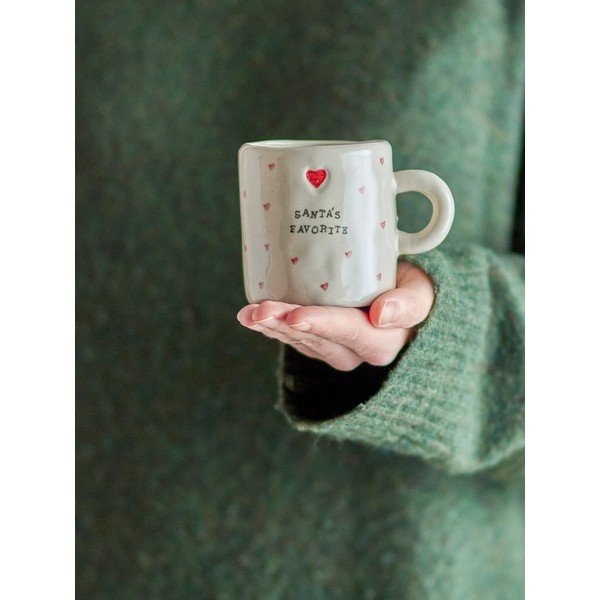 Krem šalice u setu 4 kom s božićnim motivom glinene 260 ml Christy – Bloomingville-image-2