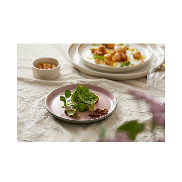Ružičasti/sivi desertni tanjur od kamenine ø 17 cm Gastro Grey/Light Pink – Bitz-image-1