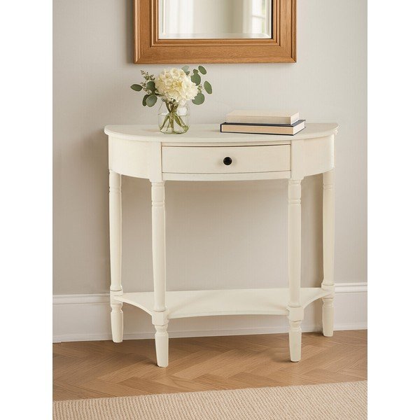 Bijeli pomoćni stol od masivnog bora 33x81 cm Heritage – Premier Housewares-image-2