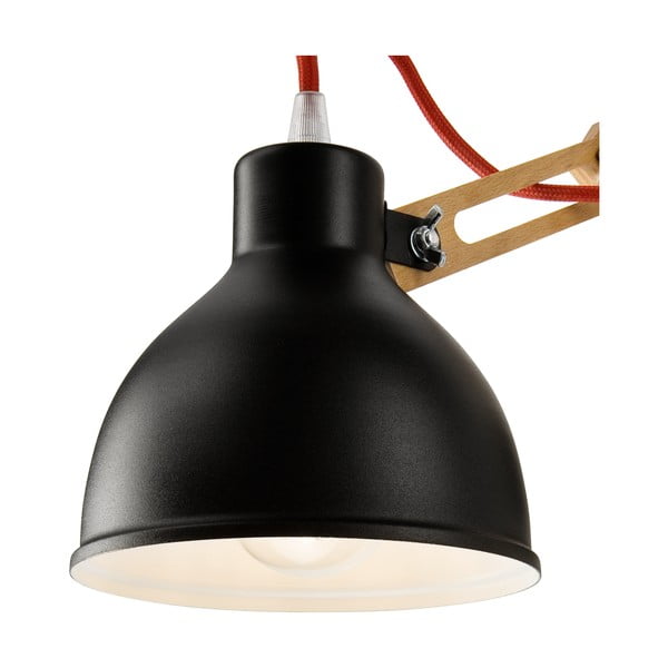 Crna/smeđa zidna lampa ø 15 cm Marcello – LAMKUR-image-3