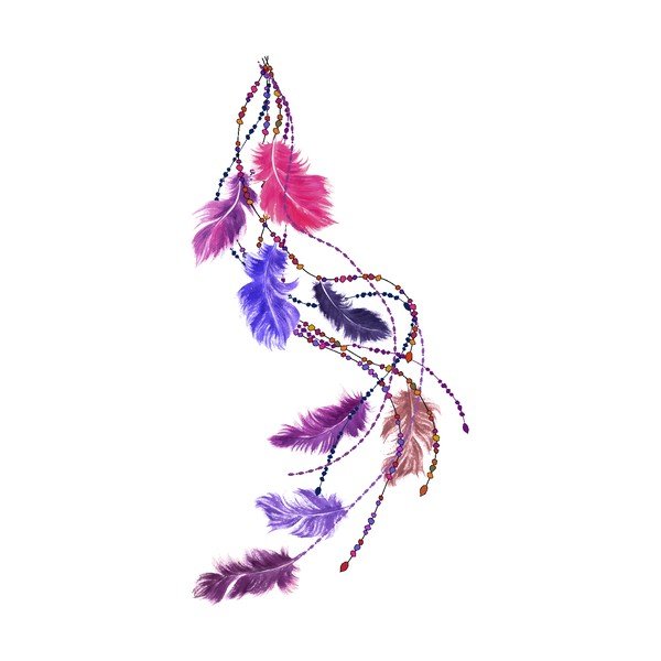 Naljepnica Ambiance Boho Feathers-image-3