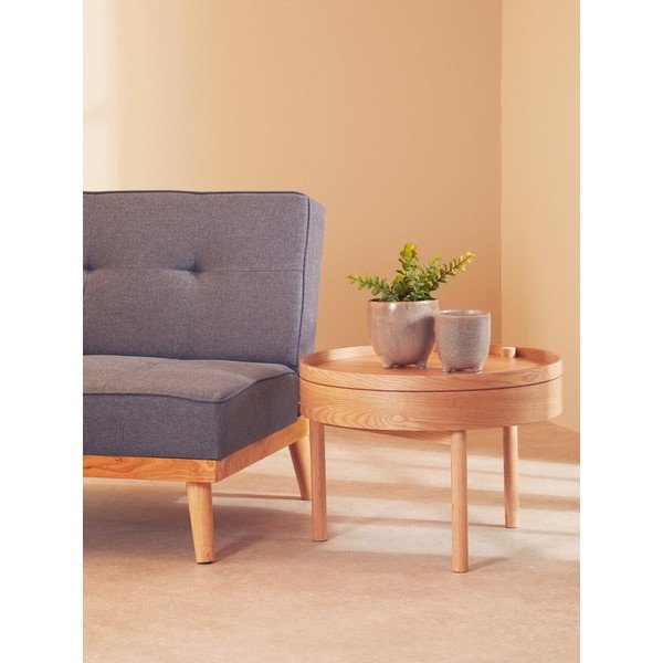 Okrugao pomoćni stol u dekoru bora ø 60 cm Viborg – Premier Housewares-image-4