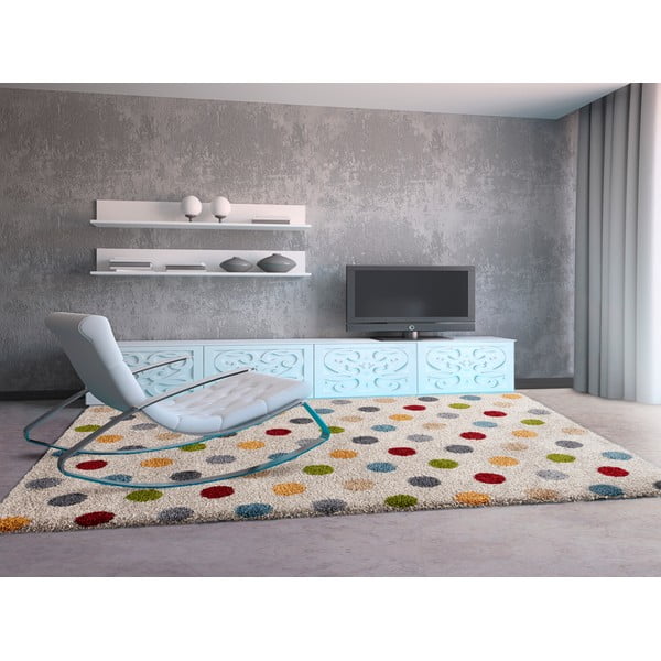 Krem tepih 160x230 cm Norge Dots – Universal-image-1