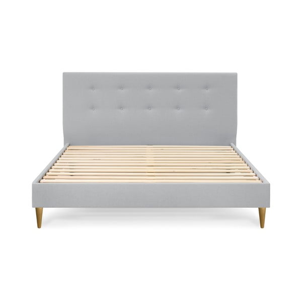 Svijetlo sivi bračni krevet Bobochic Paris Rory Light. 180 x 200 cm-image-2