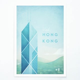 Poster Travelposter Hong Kong, 30 x 40 cm