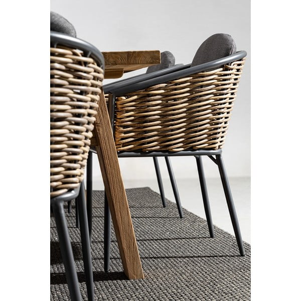 Siva metalna vrtna stolica Maribela   – Bizzotto-image-2