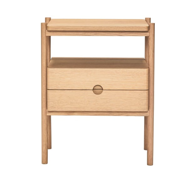 Noćni ormarić u dekoru hrasta u prirodnoj boji Appeal – Hübsch