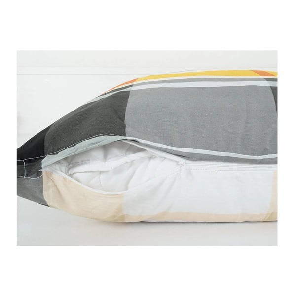 Narančasta posteljina za krevet za jednu osobu od krepa 140x200 cm Orabge Kube – B.E.S.-image-2