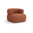 Ciglasta fotelja od bouclé tkanine Jenny – Micadoni Home