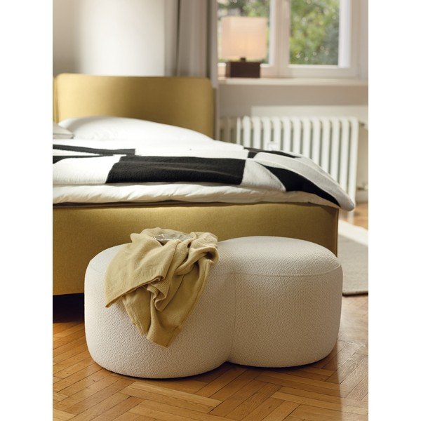 Bež tabure od bouclé tkanine Umbo – noo.ma-image-1