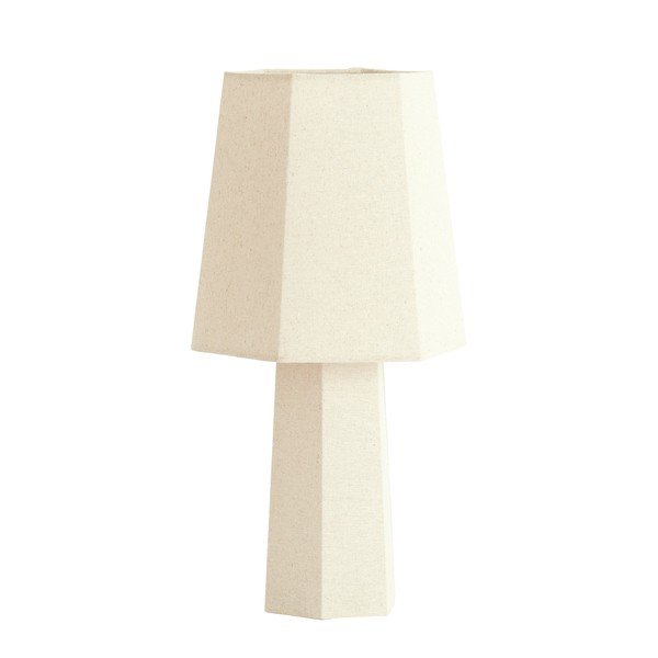 Krem stolna lampa s tekstilnim sjenilom (visina 50 cm) Musabo – Light & Living