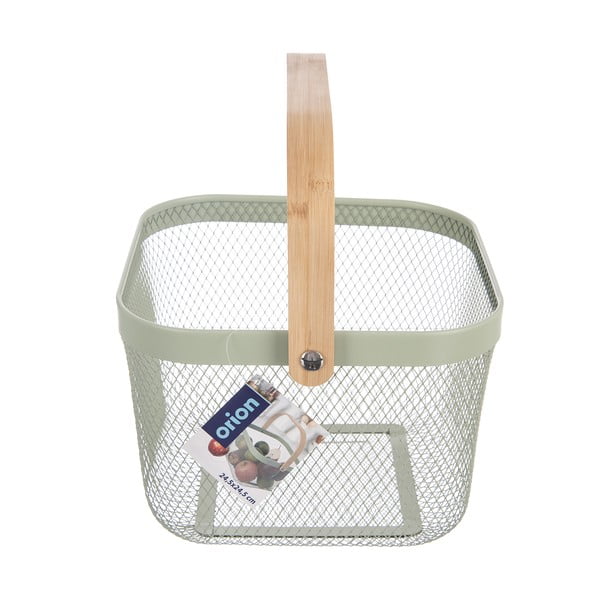 Metalna košara od žice 24,5x24,5x30 cm Greenish – Orion-image-3