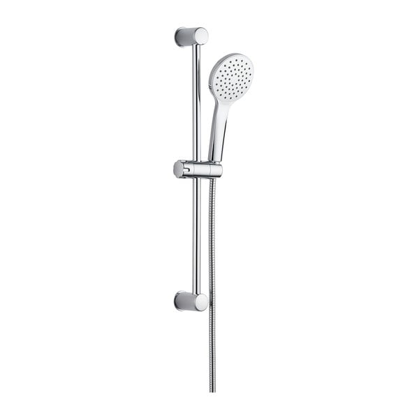 Set za tuš kabinu od nehrđajućeg čelika u srebrnoj boji sa ručnim tušem/s kliznim nosačem 60 cm No. 2 – Allstar