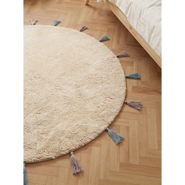Krem periv/ručno rađen pamučan dječji tepih ø160 cm Snuggle Sunna – Hanse Home-image-2