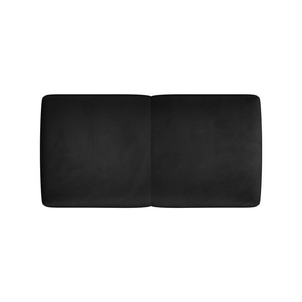Crni baršunasti naslon za modularnu sofu Rome Velvet - Cosmopolitan Design-image-2