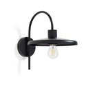 Crna zidna lampa ø 27 cm Nuvira – Kave Home