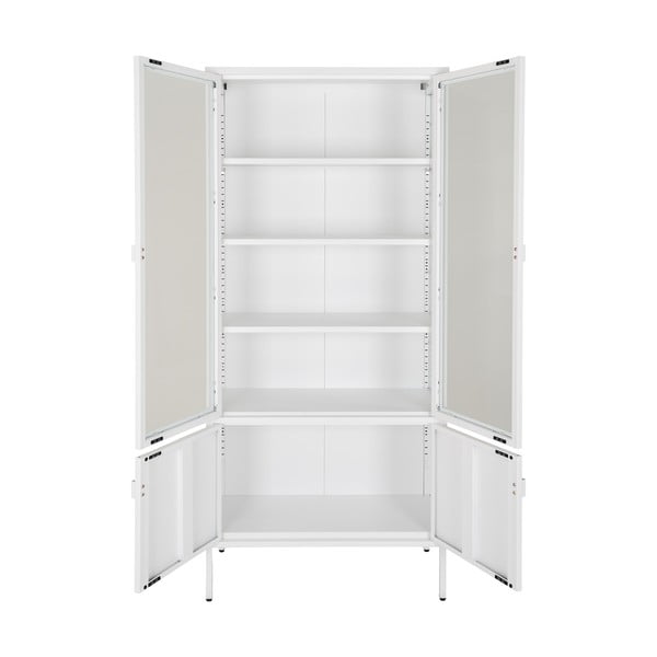 Bijela metalna vitrina 80x180 cm Brisbane – House Nordic-image-2