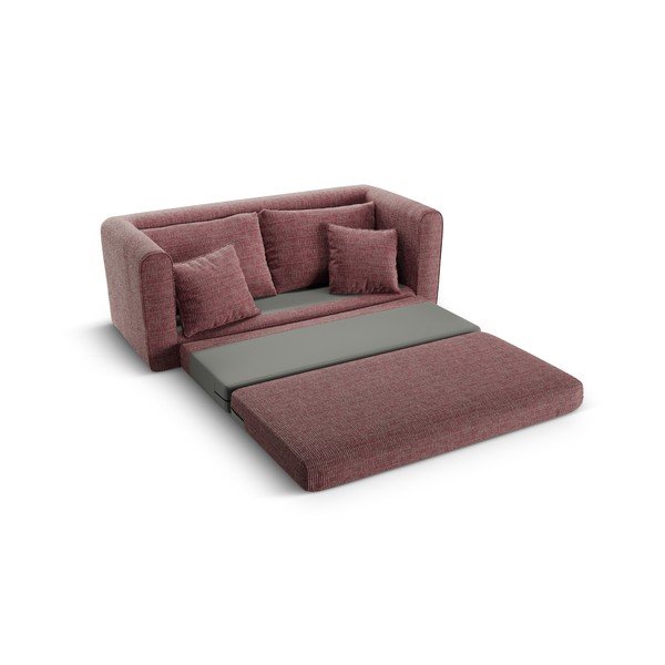 Tamno ružičasta sklopiva sofa 158 cm Lido – Micadoni -image-4