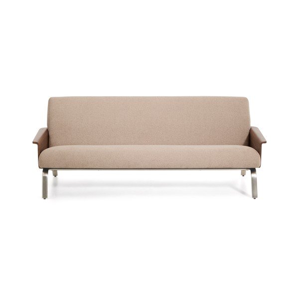 Svjetlo smeđa sofa od šenila 205 cm Amsen – Kave Home