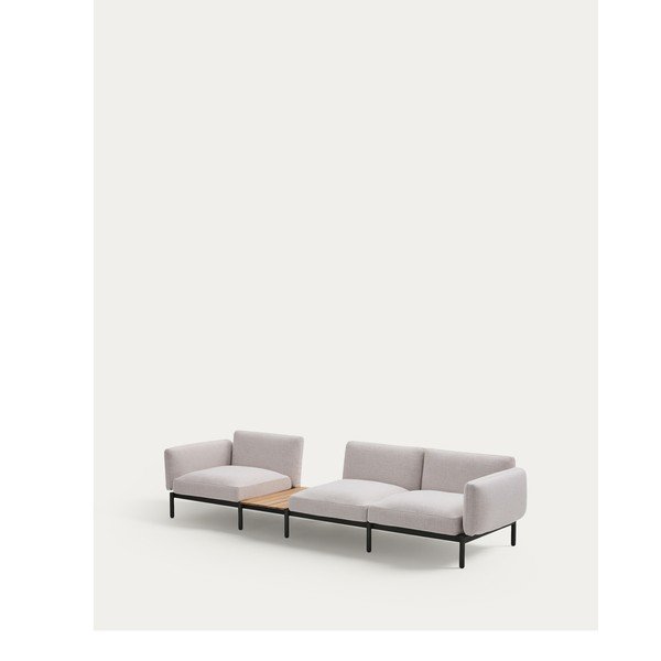 Bež podstavljena vrtna sofa Sorells – Kave Home-image-3