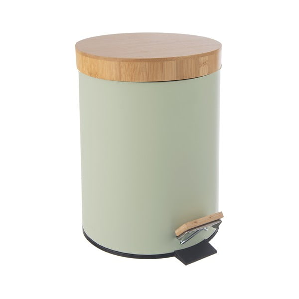 Svijetlo zelena metalna kanta za smeće s pedalom 5 l Greenish – Orion-image-4