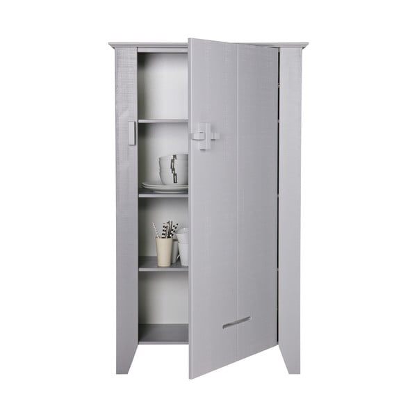 Sivi drveni ormarić WOOOD Gijs-image-3