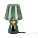 Tamno zelena staklena stolna lampa Leitmotiv Glass, visina 25 cm