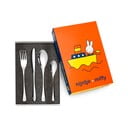 Dječji pribor za jelo 4 kom od nehrđajućeg čelika u srebrnoj boji Miffy – Zilverstad