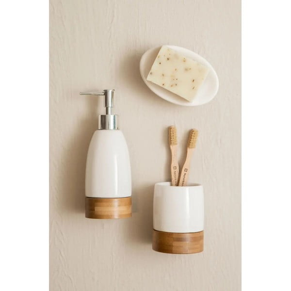 Bijeli kameni set pribora za kupaonicu Earth – Premier Housewares-image-1